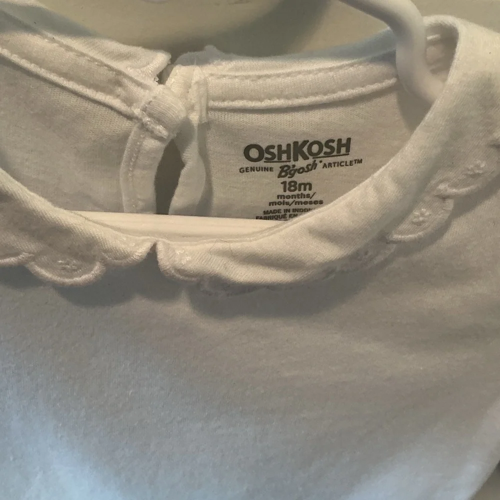 NWT Osh Kosh BGosh Bodysuit with Scalloped Collar
